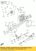 13107Y009, Kawasaki, shaft,final kvf300ccf kawasaki  brute force kvf 300 2012 2013 2015 2016 2017 2018 2020 2021, New