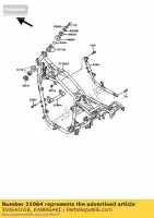 310641058, Kawasaki, pipe-comp, subframe kawasaki vn  a vn750 twin 750 , Nieuw