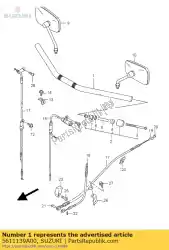 Ici, vous pouvez commander le guidon auprès de Suzuki , avec le numéro de pièce 5611139A00: