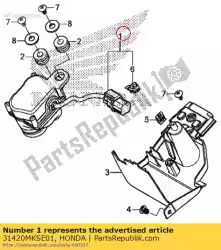 Here you can order the motor assy servo from Honda, with part number 31420MKSE01: