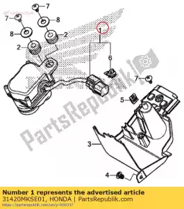 honda 31420MKSE01 motor assy servo - Onderkant