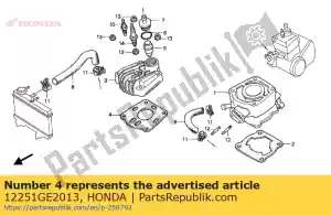 Honda 12251GE2013 gasket, cylinder head - Bottom side