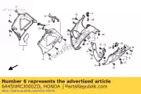 64450MCJ000ZD, Honda, conjunto de capucha, l. inferior (wl) * tipo1 1 * (tipo1 1) honda cbr 900 2000, Nuevo