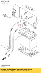 Ici, vous pouvez commander le fil, batterie mi auprès de Suzuki , avec le numéro de pièce 3386031G10: