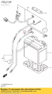 suzuki 3386031G10 wire,battery mi - Bottom side