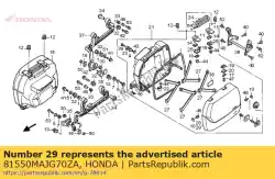 Tutaj możesz zamówić pokrywa komp., l. Sakwa (wl) * typ14 * (typ14) od Honda , z numerem części 81550MAJG70ZA: