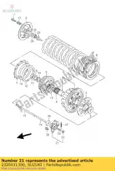 Qui puoi ordinare gruppo vite, frizione da Suzuki , con numero parte 2320031300: