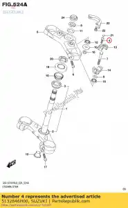 suzuki 5132846H00 bolt,bracket up - Bottom side