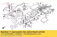 17510HP0A00, Honda, composition de réservoir, carburant honda trx500fa fourtrax foreman foretrax 500 , Nouveau