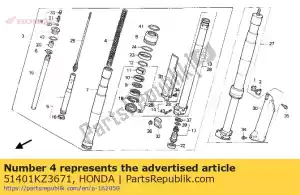 Honda 51401KZ3671 wiosna, poduszka prz - Dół