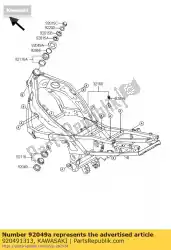 seal-olie, xmh33 70 6. 4 zx1000-b van Kawasaki, met onderdeel nummer 920491313, bestel je hier online: