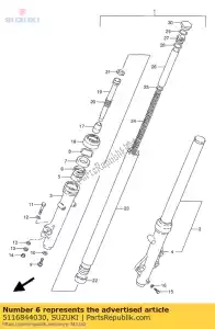 suzuki 5116844030 ring, fr vork - Onderkant