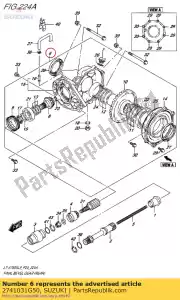 suzuki 2741031G50 custodia, posteriore - Il fondo