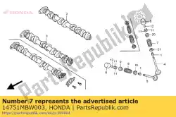 Aquí puede pedir resorte, válvula de entrada de Honda , con el número de pieza 14751MBW003: