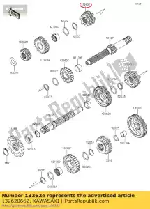 Kawasaki 132620662 sperone cambio - Il fondo