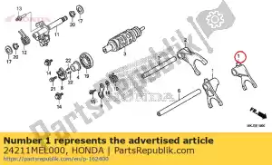 honda 24211MEL000 fourchette, changement de vitesse - La partie au fond