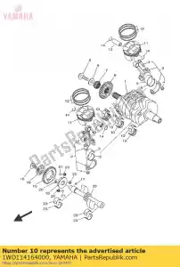 yamaha 1WD114164000 cuscinetto piano, albero motore 1 - Il fondo