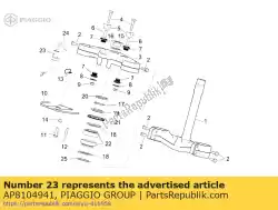 hoofdschakelaar - stuurslot van Piaggio Group, met onderdeel nummer AP8104941, bestel je hier online: