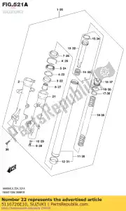 suzuki 5116726E10 metal,slide - Bottom side