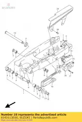 Here you can order the stopper,chain a from Suzuki, with part number 6143113E00: