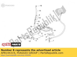 Aprilia AP8144319, Tank breather pipe, OEM: Aprilia AP8144319