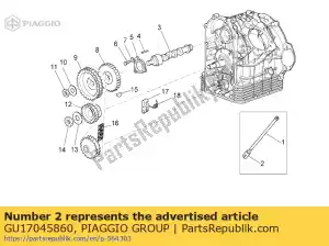 Piaggio Group GU17045860 tappet - Bottom side