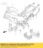 4189121E02, Suzuki, escudo, marco suzuki rf  r ru r2 rf600ru rf900r rf600r 900 600 , Nuevo