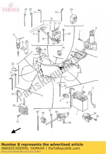 Yamaha 4NK825300000 arrêt interrupteur assy - La partie au fond