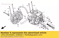 14511KCS650, Honda, support, bouton-poussoir honda cg 125 1998, Nouveau