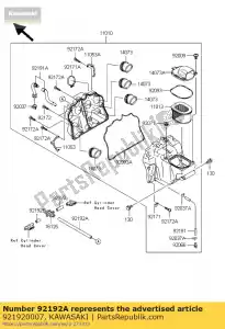 Kawasaki 921920007 tube, 12x18x290 - La partie au fond