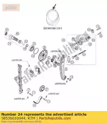 Tutaj możesz zamówić rajd wa? Ka rozrz? Du kpl. 2001 od KTM , z numerem części 58536010044: