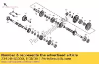 23414HB3000, Honda, douille, cannelure, 22x8,5 honda trx250ex sporttrax sportrax trx250x 250 , Nouveau