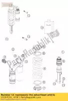 15187C01, KTM, Monoshock 990 superduke 07 ktm super duke 990 2006 2007 2008 2009 2010 2011 2012, Nieuw