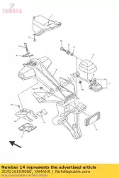 Aqui você pode pedir o colchete 6 em Yamaha , com o número da peça 2CR2161G0000: