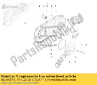 B016453, Piaggio Group, guarnizione del coperchio piaggio vespa fly gts super liberty lt lx lxv primavera rp8m45410 rp8m79100 rp8m82821, rp8m82100, rp8m82310, rp8m82122,  s sprint vespa vespa gts vespa gts super vespa s zapm68300, zapm68303 zapm798g zapm81200, zapm81201, zapma1200 zapm818g zapma6100, zap, Nuovo