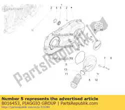 Here you can order the cover gasket from Piaggio Group, with part number B016453: