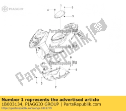 Aprilia 1B003134, Inspectie deksel, OEM: Aprilia 1B003134