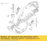 656598000C, Piaggio Group, Rh rear footrest gilera piaggio carnaby runner zapc46100, zapc46300, zapc4610001 zapm46301 50 125 200 250 300 2005 2006 2007 2008 2009 2010 2011 2016 2017 2018 2019, New