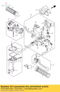 suzuki 5761907G00 parafuso, estacionamento p - Lado inferior