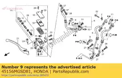 Aqui você pode pedir o clamper b, fr. Mangueira do freio em Honda , com o número da peça 45156MGSD81: