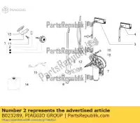 B023289, Piaggio Group, interruttore di arresto ape aprilia gilera piaggio  atd100001101, zapt10000 atm200001001, zapt10000 beverly bv fuoco gp hexagon hexagon gt hexagon gtx hexagon lx mana metcd3 metmd mp mp3 mp3 350 maxi sport na nexus sr sr max srv super exagon gtx super hexagon gtx vin: zapc80000,, Nuovo
