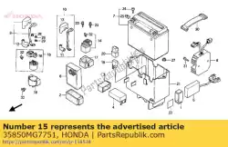 Aquí puede pedir interruptor de montaje., arranque magnético de Honda , con el número de pieza 35850MG7751: