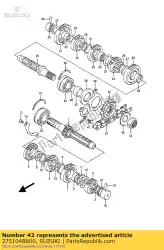 Ici, vous pouvez commander le sprocket comp auprès de Suzuki , avec le numéro de pièce 2751048B00: