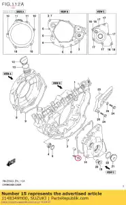 suzuki 1148349H00 guarnizione, magneto - Il fondo