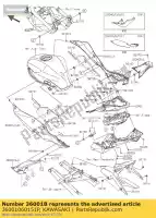 36001060151P, Kawasaki, lado de la cubierta, lh, c.l.green kawasaki z sl abs br250 f e  z250sl 250 , Nuevo