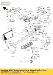 Qui puoi ordinare serbatoio zr1000b7f da Kawasaki , con numero parte 430780033: