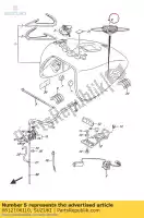 6812106J10, Suzuki, emblema, serbatoio del carburante suzuki vl 1500 2015 2016, Nuovo