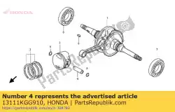 Here you can order the pin, piston from Honda, with part number 13111KGG910: