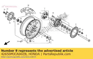 Honda 42650MJCA00ZB rueda sub * type7 * - Lado inferior