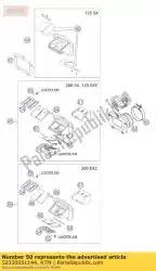 reed valve assy cpl. 2001 van KTM, met onderdeel nummer 52330051144, bestel je hier online: